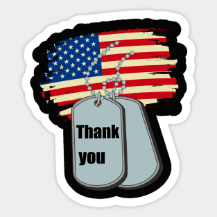 Thank you for your service Sticker